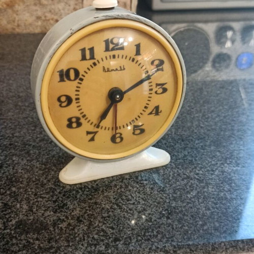 Old Russian Vityaz Alarm Clock used, assembled in USSR