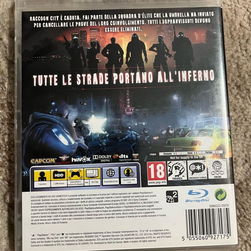 Resident Evil Operation Raccoon City PS3 like new