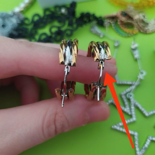 Jewelry used, earrings and bracelet set
