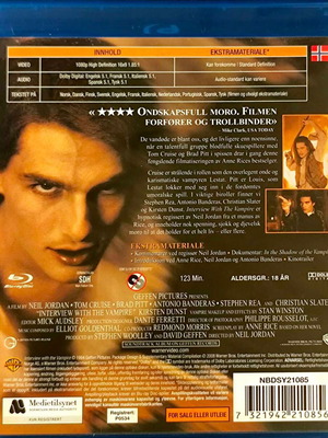Interview With The Vampire Blu-Ray μεταχειρισμένο, αγγλικοί υπότιτλοι