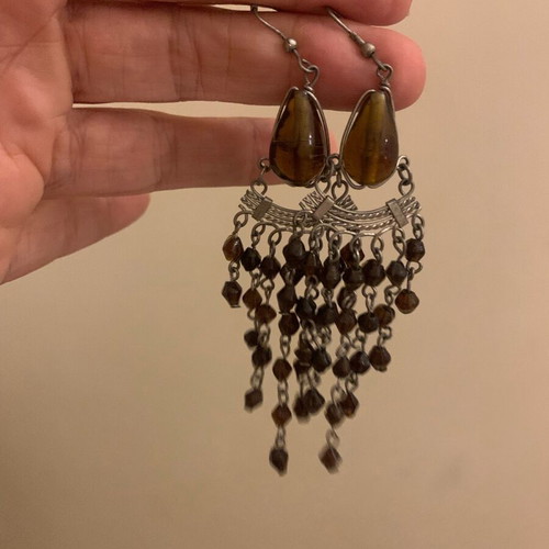 Boho earrings used