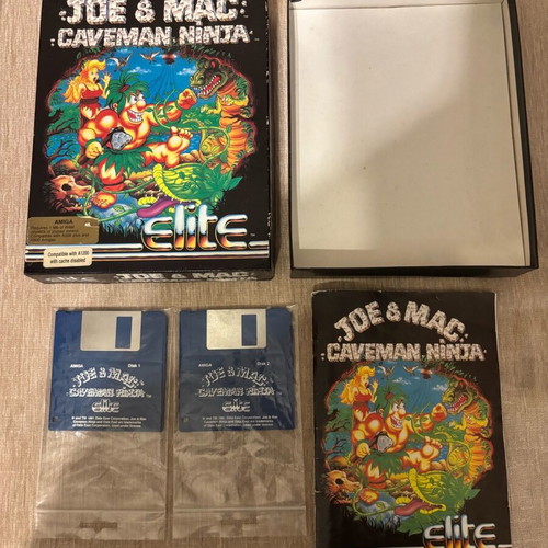 Joe & Mac Caveman Ninja Amiga Big Box used English