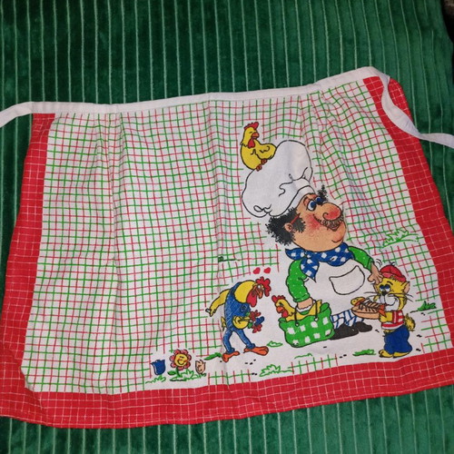Vintage aprons used, collection of 6, kitchen