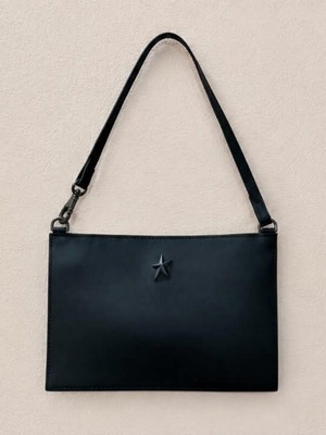 Thierry Mugler δερμάτινο clutch σαν καινούργιο, exclusive συνεργασία με H&M