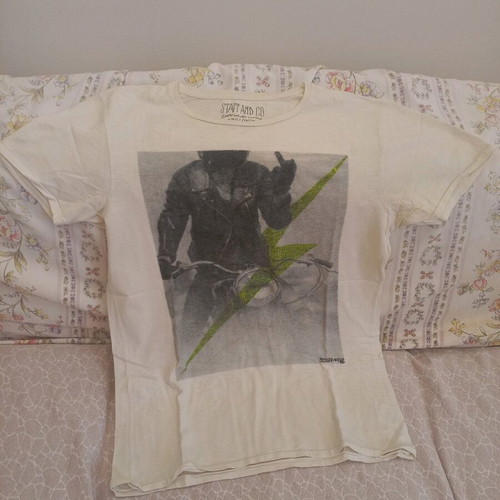 T-shirt αντρικό Staff μεταχειρισμένο, άσπρο, μέγεθος S