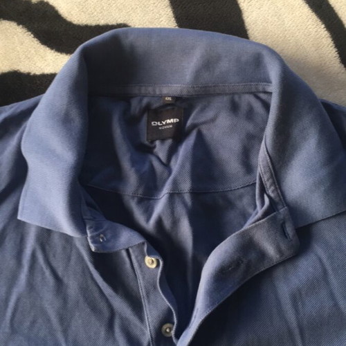 Olymp men's shirt like new, blue, sizes 3XL-4XL