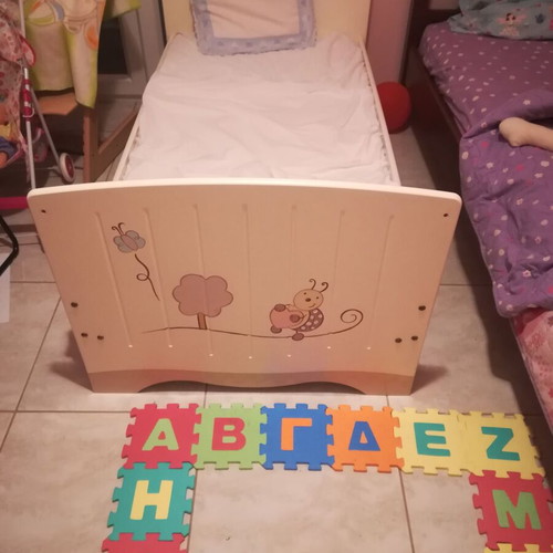 Convertible baby cot with mattress like new