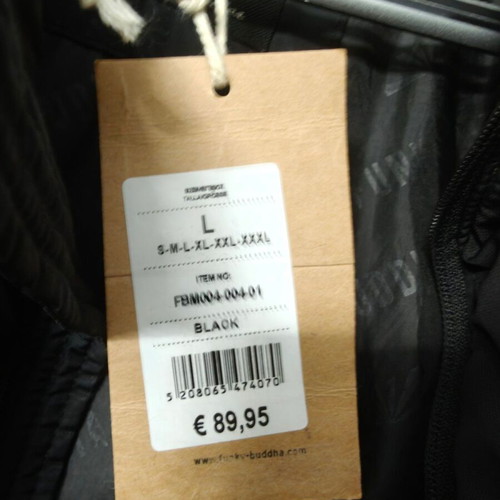Funky Buddha jacket black size L like new