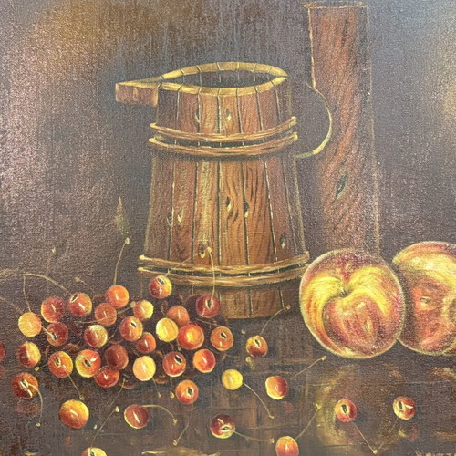 Old oil painting in period frame