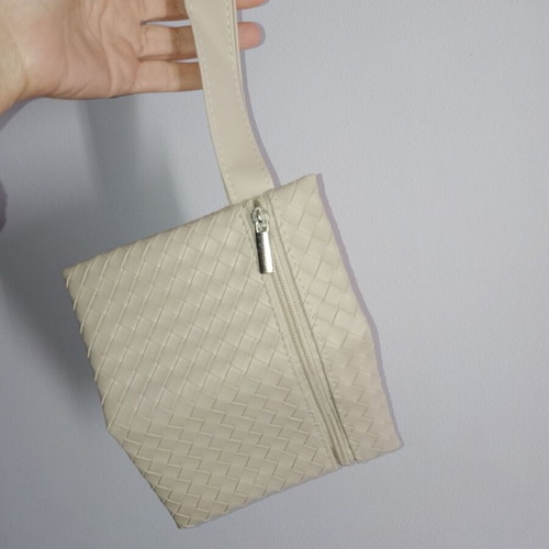 Toiletry bag with strap, new, beige