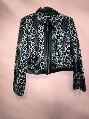 Bomber jacket Madlen with leopard print new, small-medium