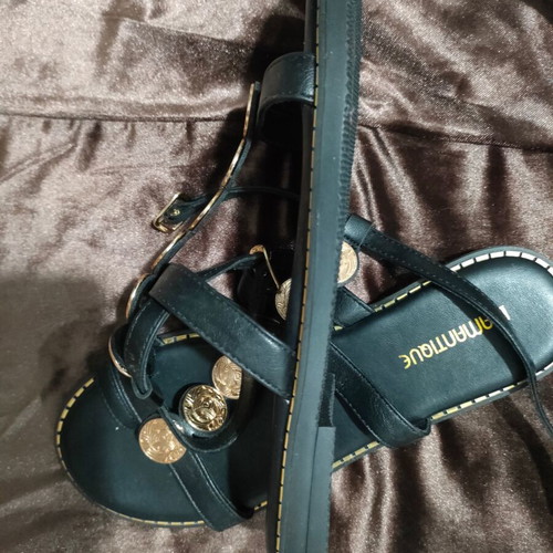 Sandals in Ancient Greek Style new, size 37, black and gold