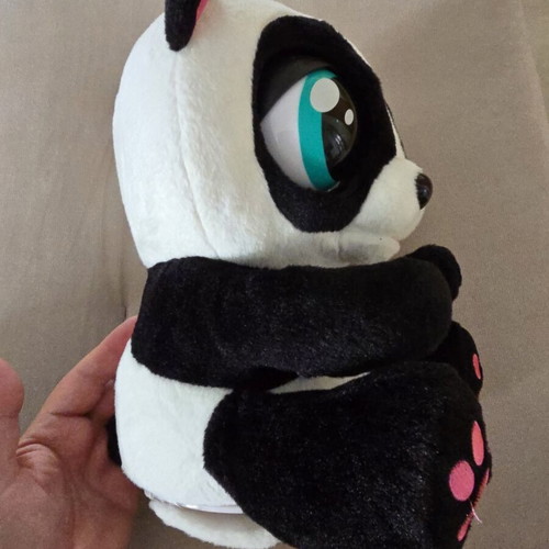 AS Plush Panda Bear used, interactive toy 32 cm