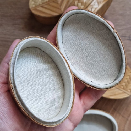 Bamboo boxes set of 48 pieces