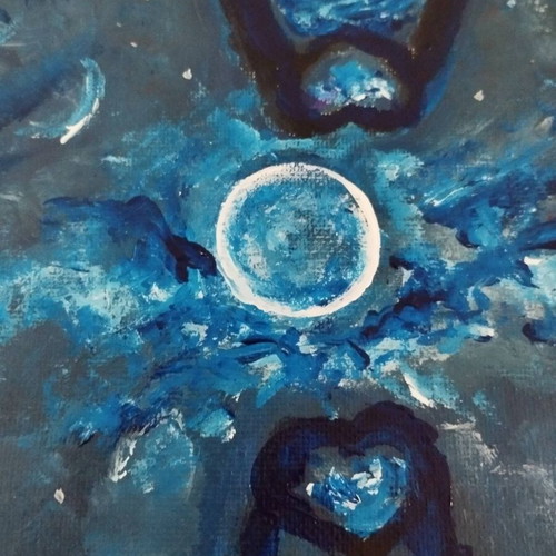 Sky acrylic painting on canvas 24×18 new