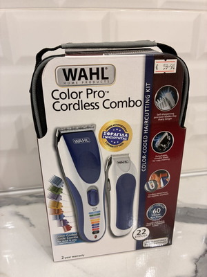 Wahl Color Pro cordless combo hair clipper set
