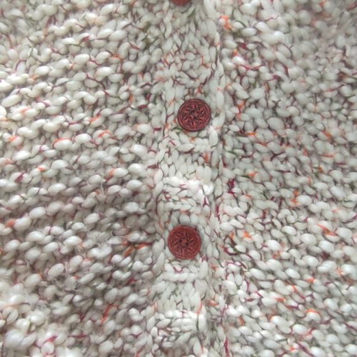 Handmade women's cardigan 100% wool with hood multicolor made to order