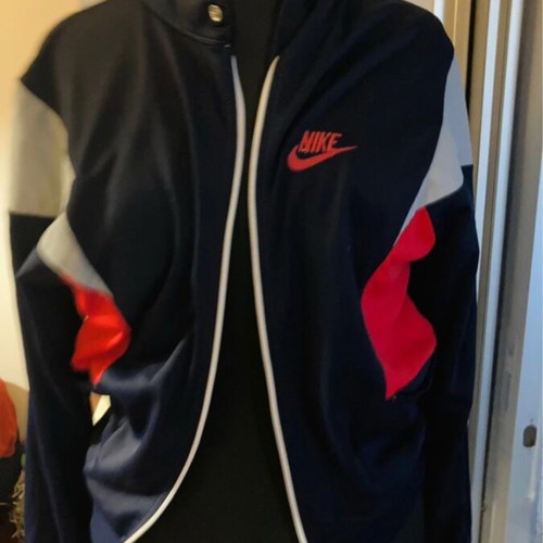 Nike vintage authentic track jacket size S used, gray blue red