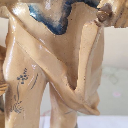 Vintage Italian Capodimonte statue signed F. Merli
