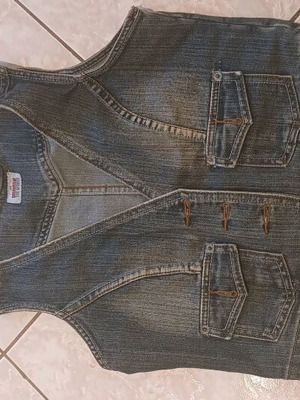 Denim vest like new, blue, size M
