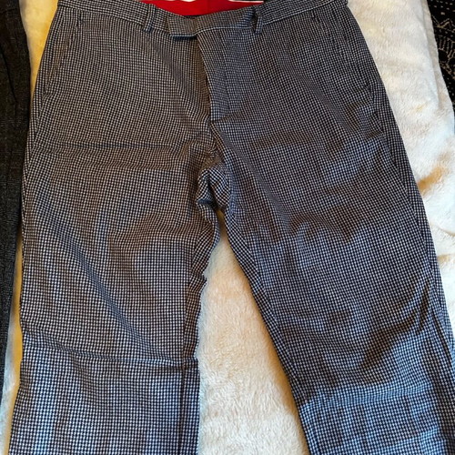 Wool plaid pants H&M size 52, like new, pack of two