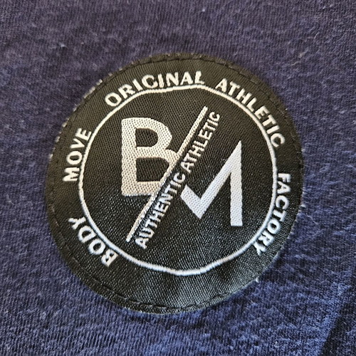Body Move men's T-shirt XL/XXL, 100% cotton, blue and black