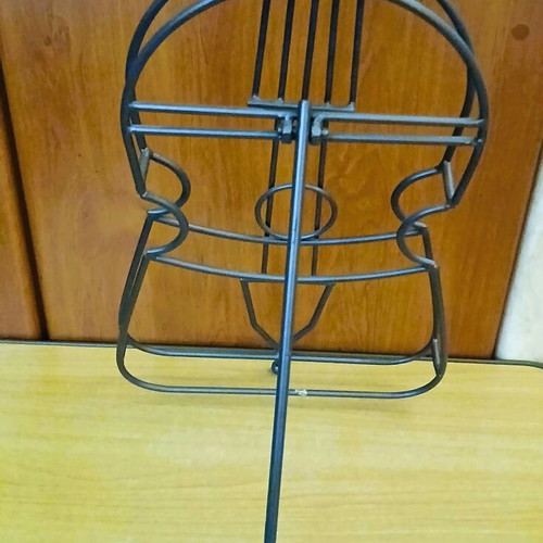 Decorative guitar candle holder, metal, 4 candles