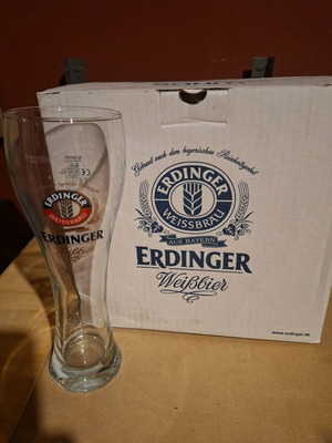 Ποτήρια μπύρας Erdinger Weiss 300ml καινούργια, σετ 6 τεμαχίων