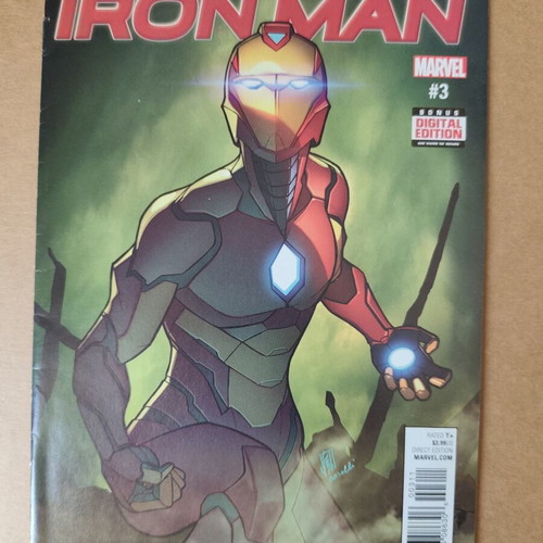 Invincible Iron Man #3 comic with Ironheart armor debut