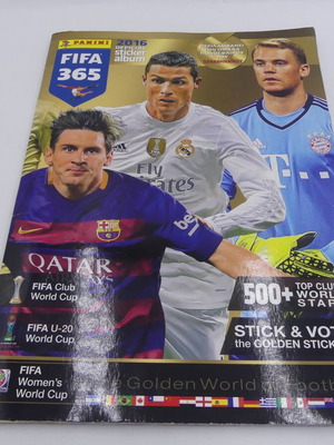 Panini FIFA 365 2016 άλμπουμ με αυτοκόλλητα μεταχειρισμένο, πλήρες