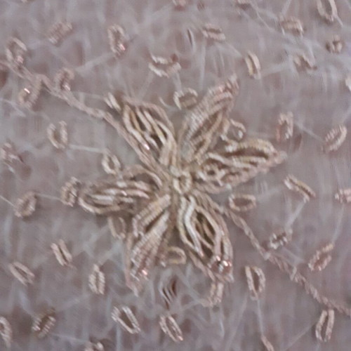 Table runner 1.20x60 handmade embroidered with gold thread silk like new