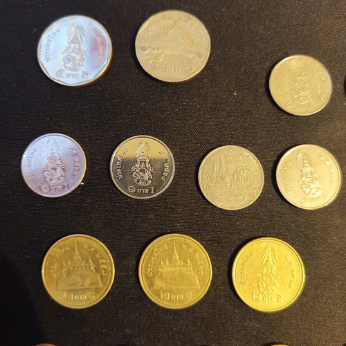 Thailand coins used, pack