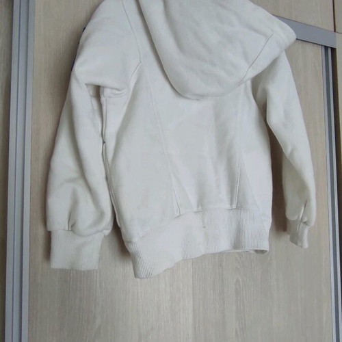 Nike Kids White Jacket Like New With Blue And Fuchsia Details