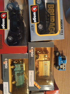 Toy cars in various scales new