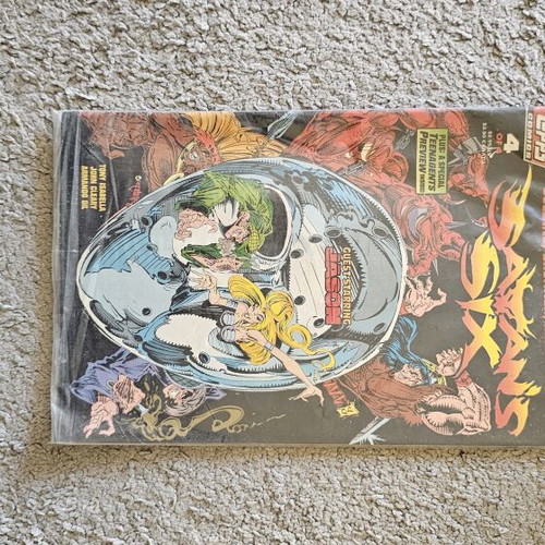 Satan's Six #4 comic book like new with trading cards