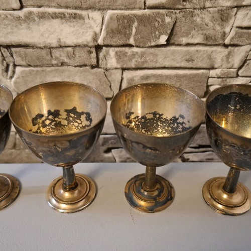 Egg serving set used, silver-plated EPNS Made in England 1930-40