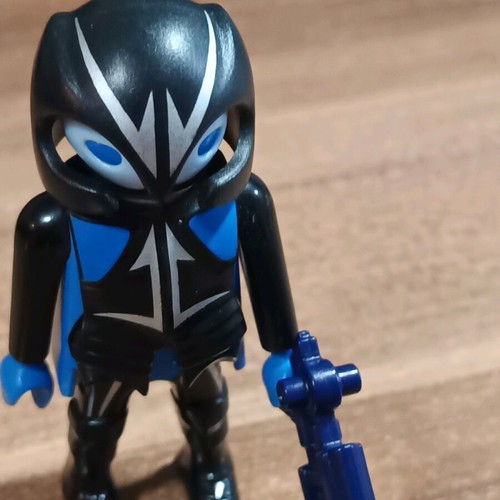 Playmobil blue alien rare figure used