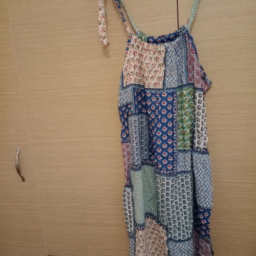 Spaghetti strap blouse used, multicolor, size M