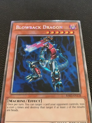 Blowback Dragon Yu-Gi-Oh! card like new, Plat secret