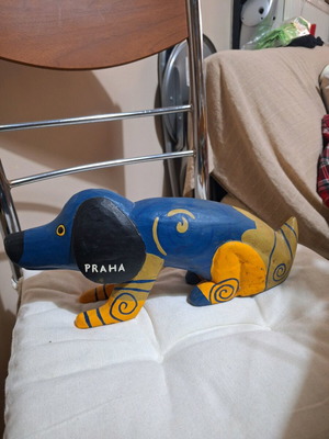 Wooden decorative souvenir from Prague like new