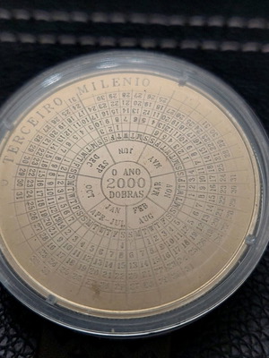 Saint Thomas Coin Proof Like new, 2000 Dobras