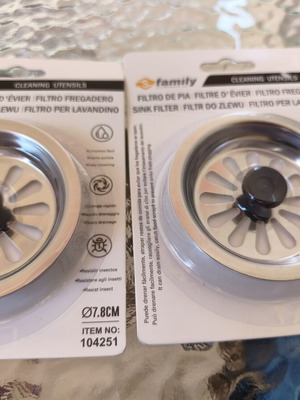 Sink strainers set of 2