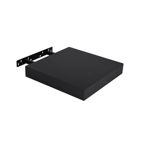Spaceo Wall Shelf Black 23.5x23.5x3.8 cm new