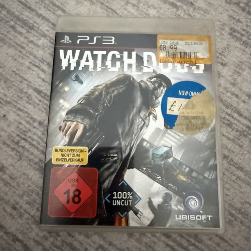 Watch Dogs PS3 game like new, complete