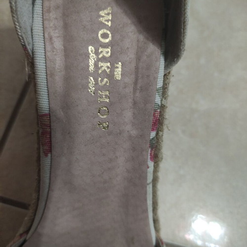 The Workshop women's summer platform espadrilles used, size 39