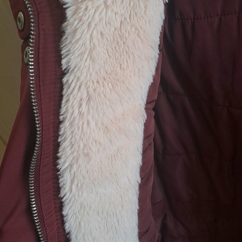 Pull & Bear women's jacket like new, burgundy with hood