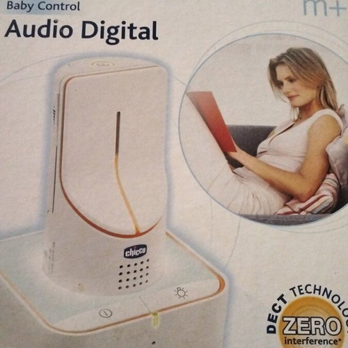Chicco Audio Digital Baby Monitor used with box and power adapters