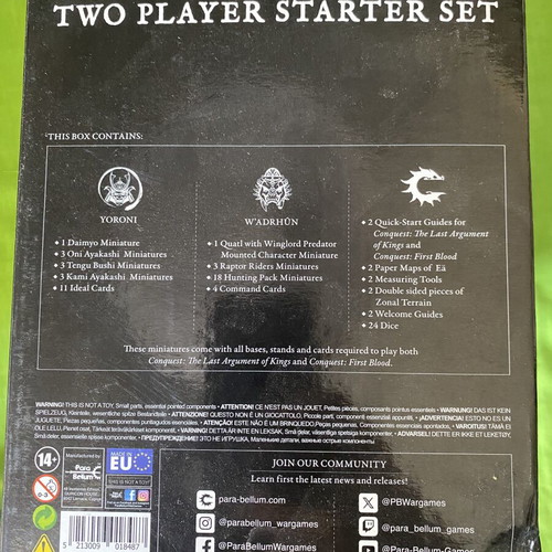 Conquest Yoroni vs W’adrhun two player starter set