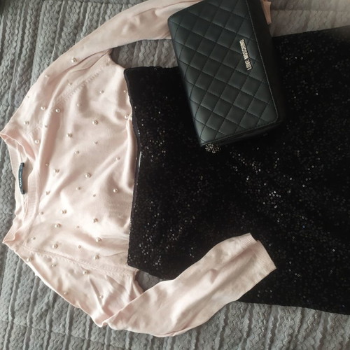 Blouse with pearls used, size M