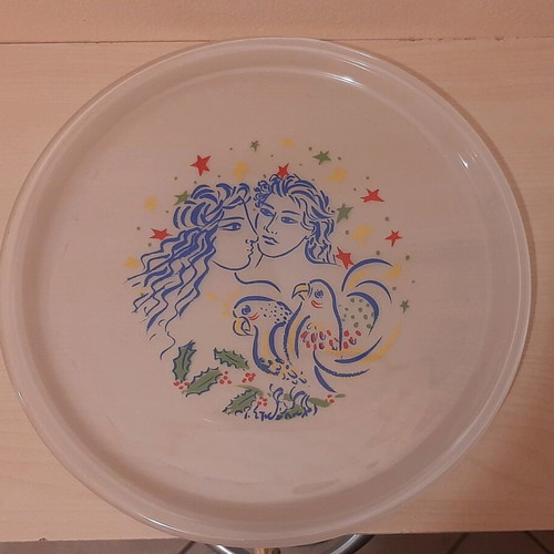 Lumidis Christmas Platter new, 25 cm, Stathopoulos collectible series